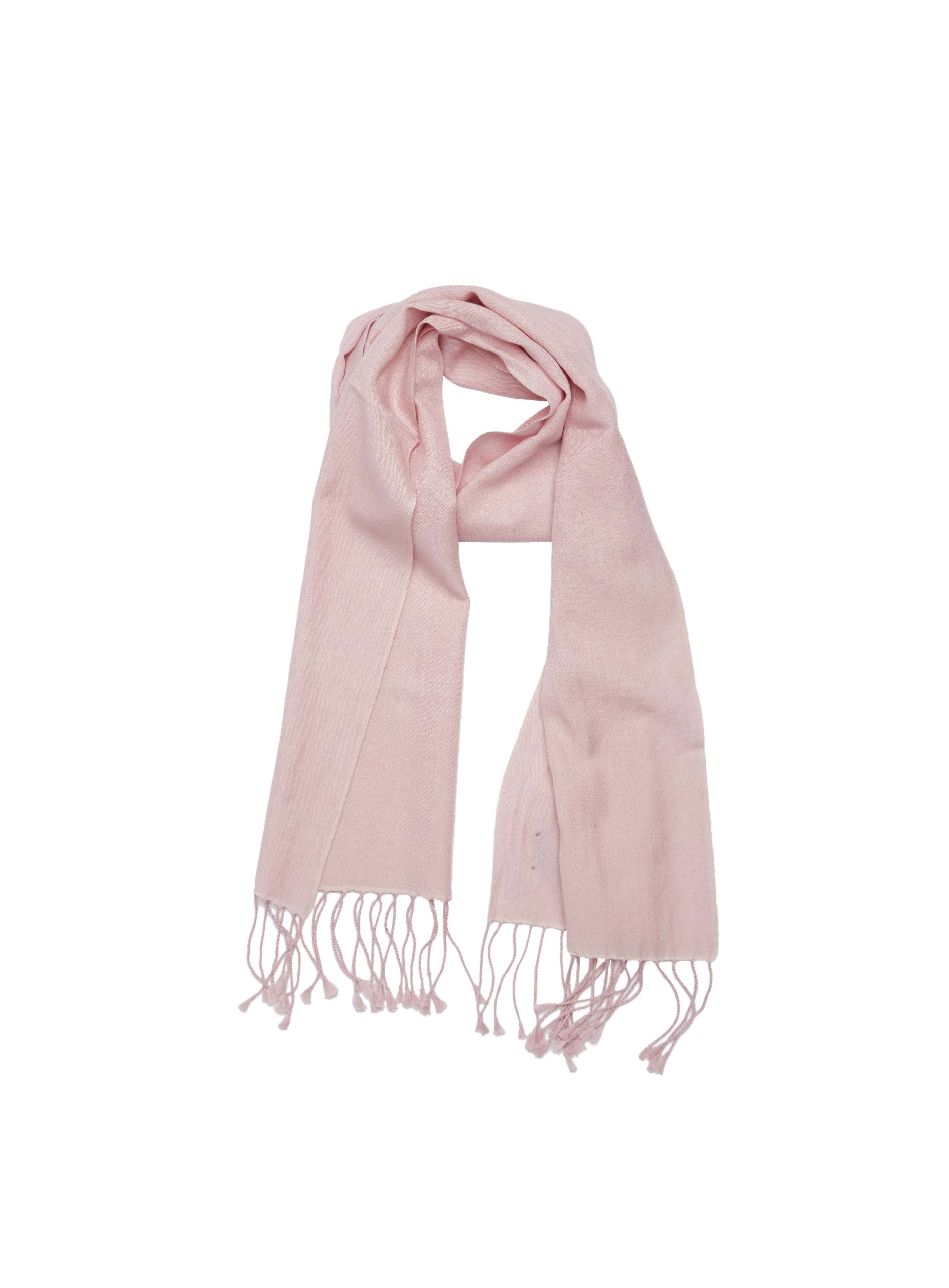 Pashmina and Silk Scarf (Rose Petal Pink)