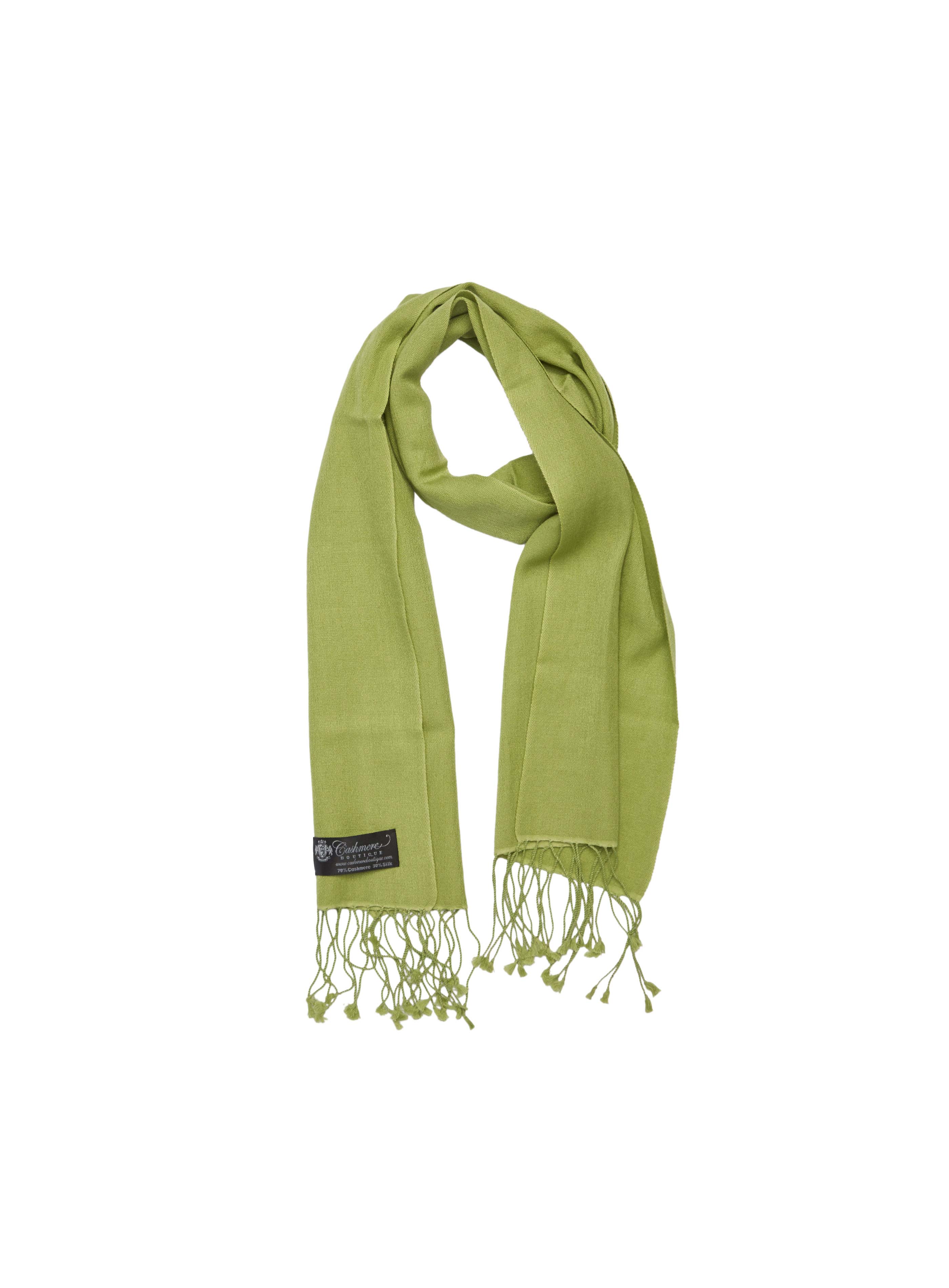 Pashmina and Silk Scarf (Sage Green)