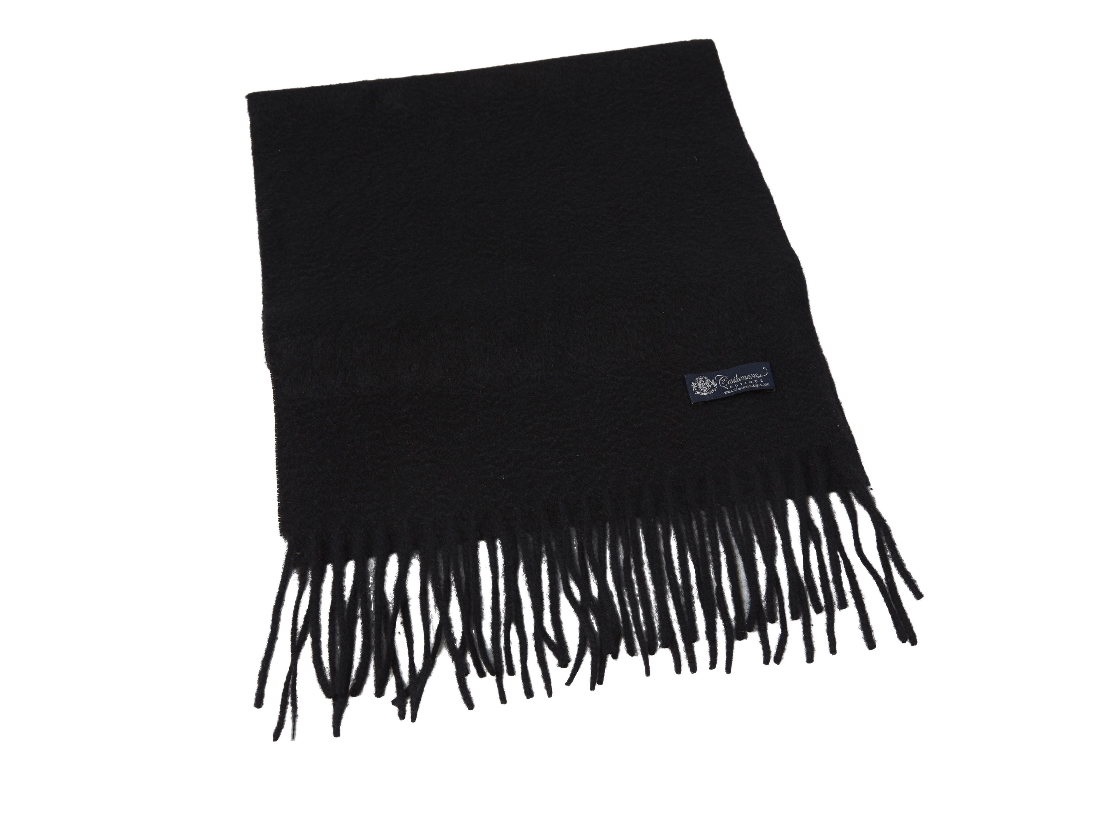 Pure Cashmere Unisex Scarf (Black)