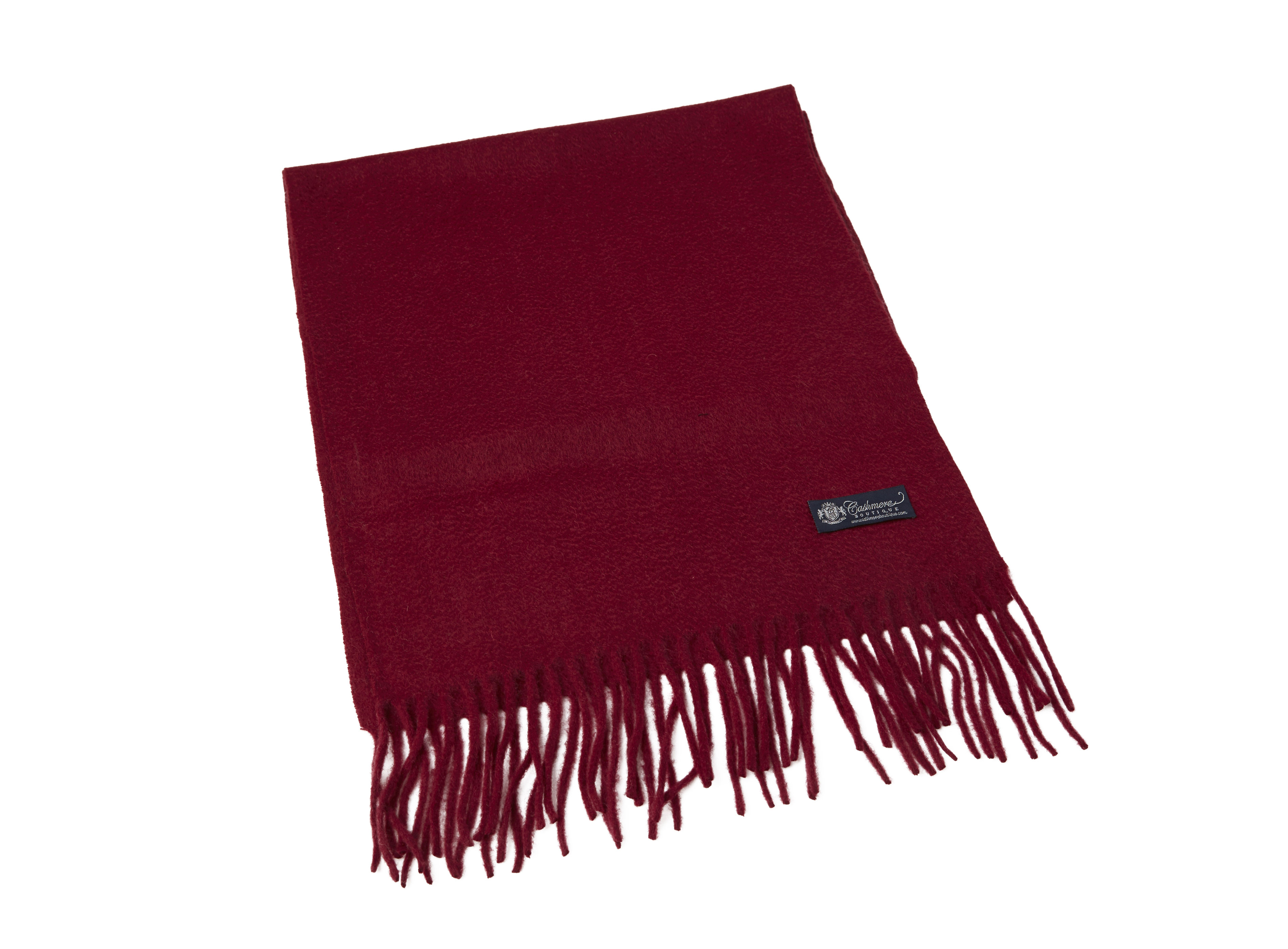 Pure Cashmere Unisex Scarf (Burgundy)