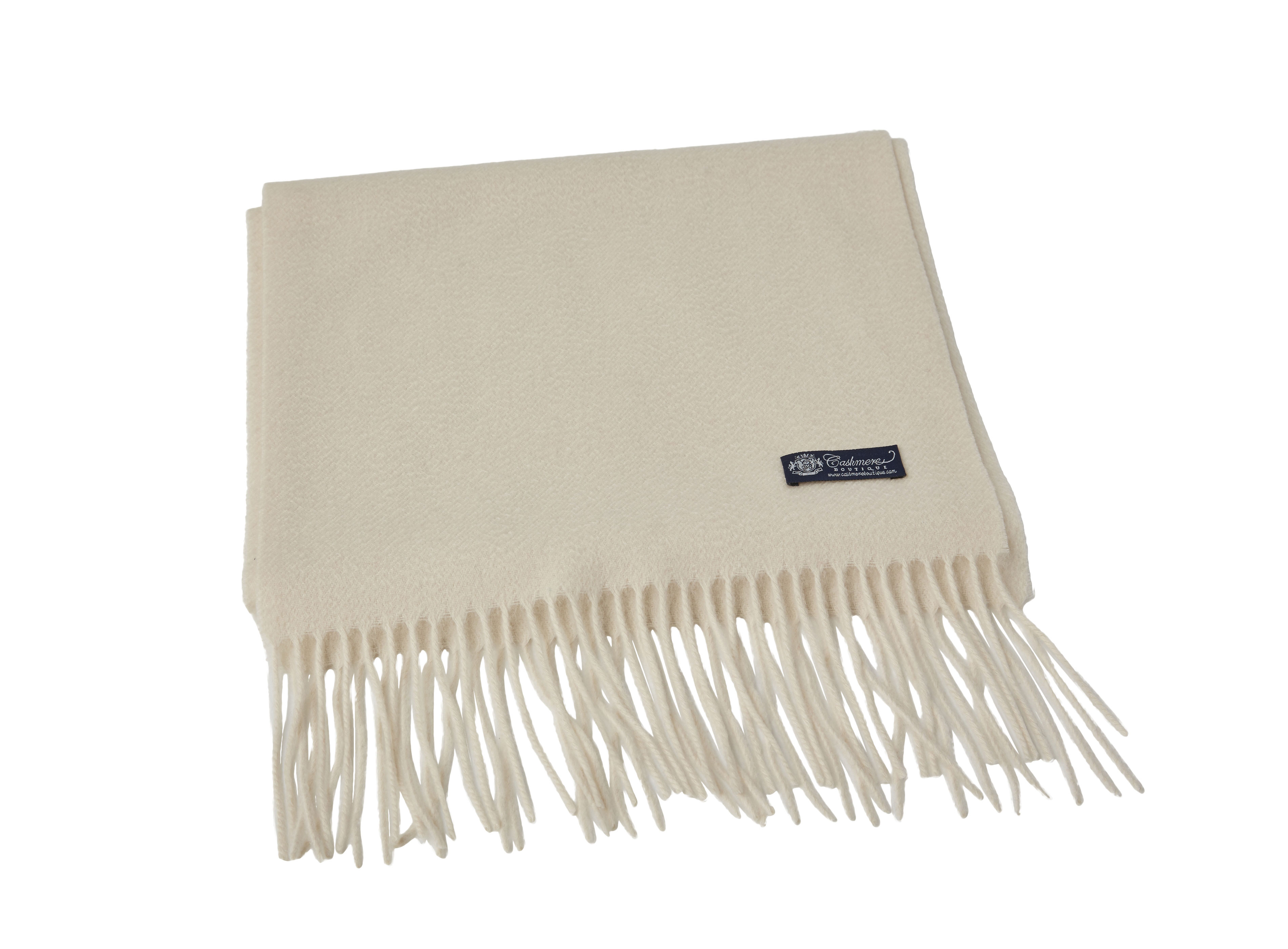 Pure Cashmere Unisex Scarf (Vanilla)