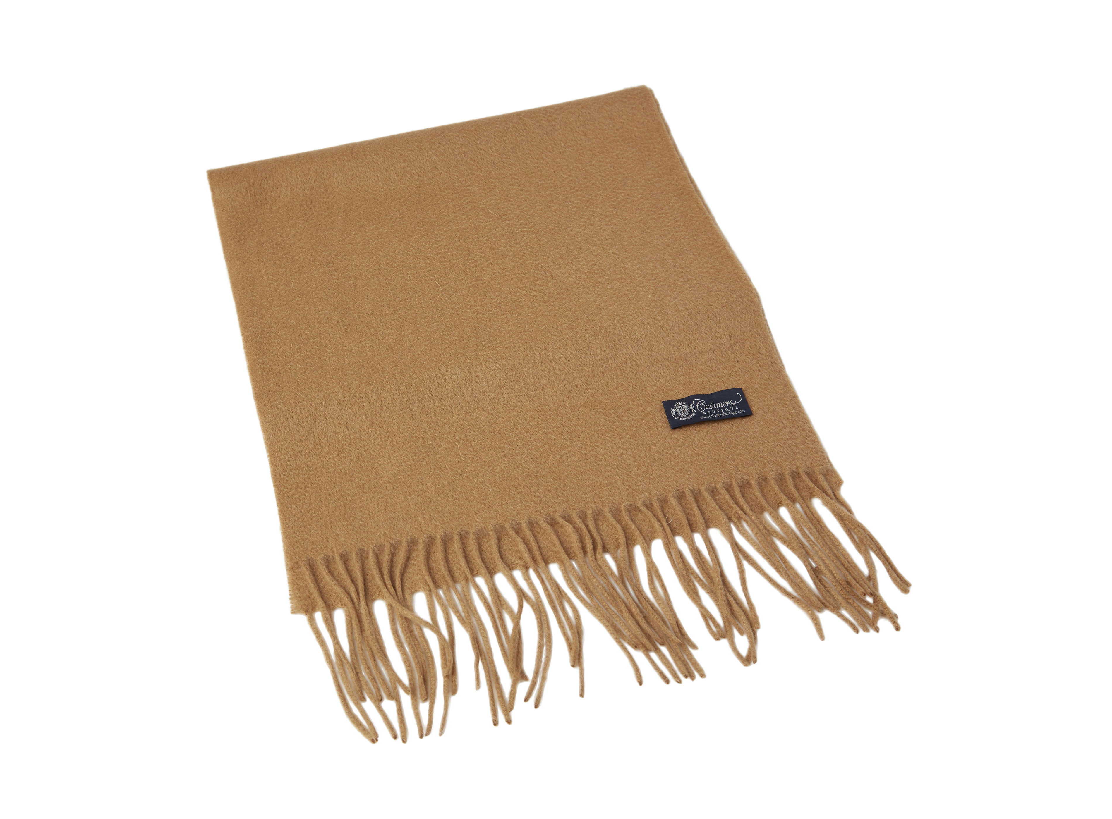 Pure Cashmere Unisex Scarf (Camel)