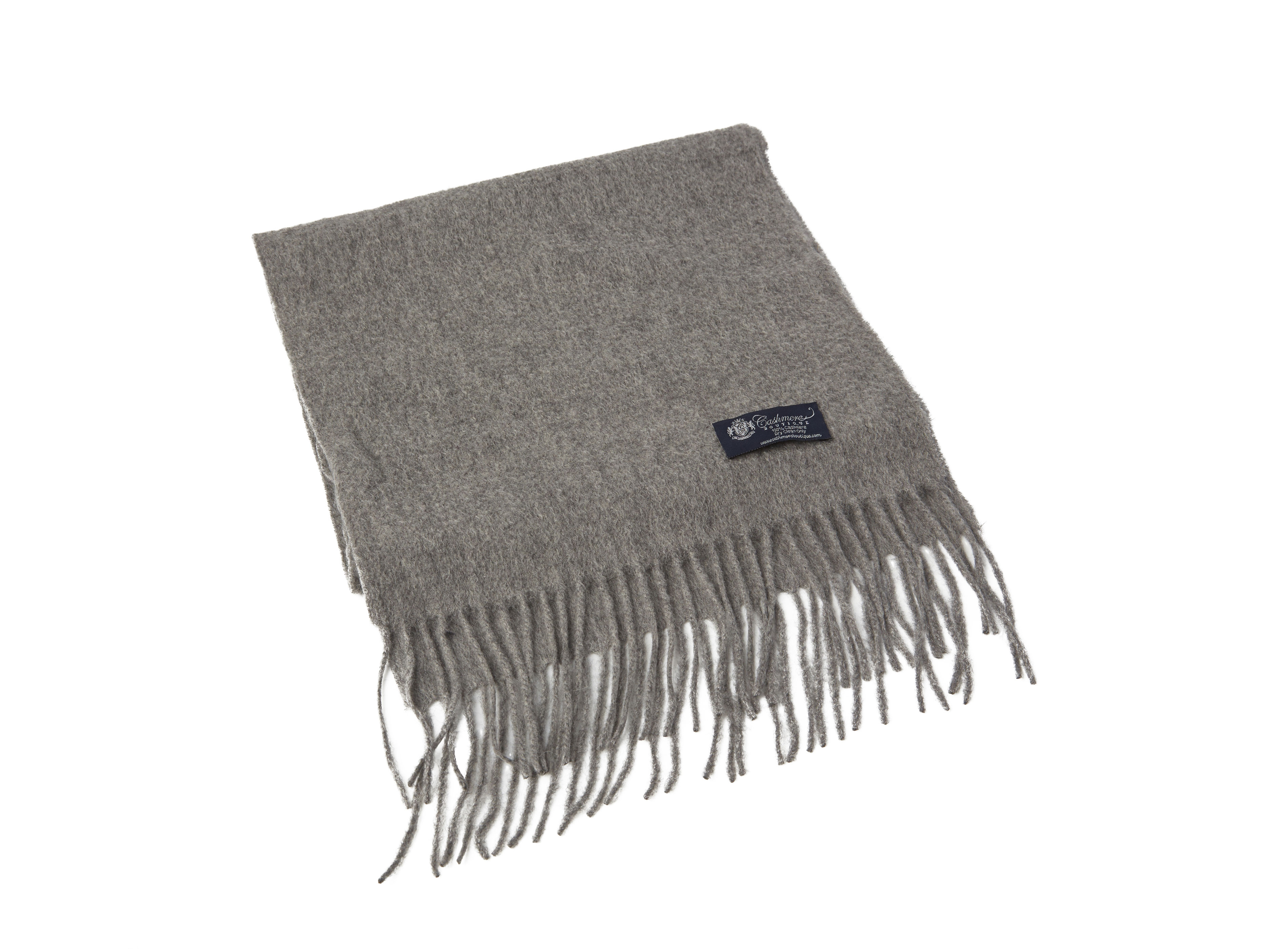 Pure Cashmere Unisex Scarf (Faded Pewter)