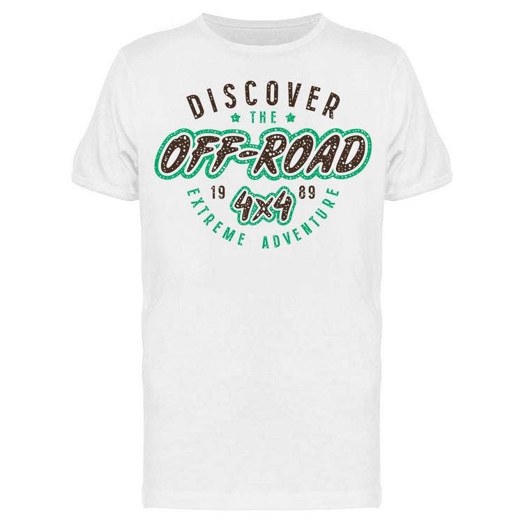 Text Discover The Offroad Tee Men's -Image by Shutterstock