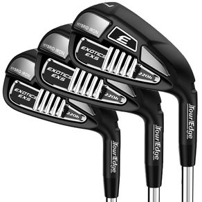 Tour Edge Women\'s Exotics EXS 220h Iron Set 6001664-Right 7PC / 7-PW + AW + GW + SW Graphite Ladies KBS TGI TOUR