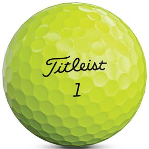 Titleist AVX Custom Golf Balls 6001997-Yellow DOZEN Personalization Standard Play # Standard Play # (1-4), yellow