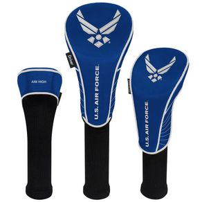 Team Effort Military 3 Piece Headcover Set 6003515-Air Force