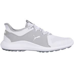 Puma Men\'s Ignite Fasten8 Pro Spikeless Golf Shoes 6004017-Puma White/Puma Silver/High Rise  Size 10.5 M, puma white/puma silver/high rise