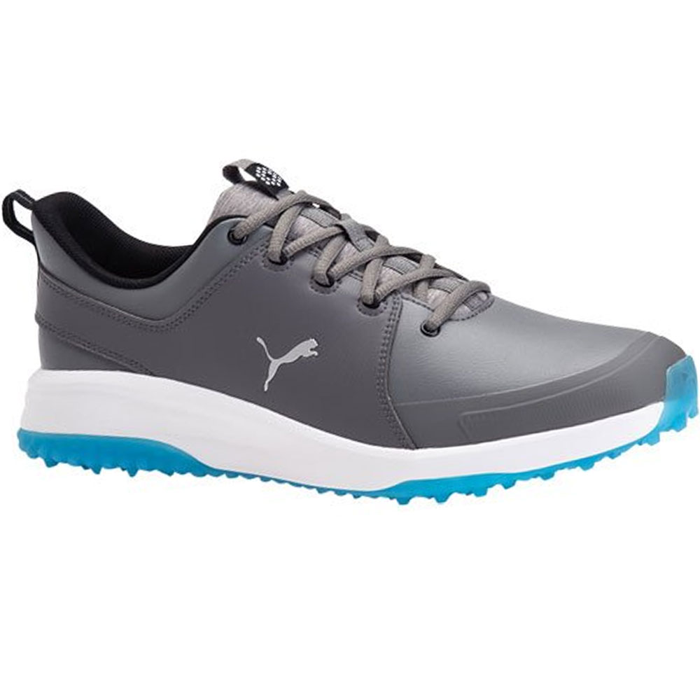 Puma Men\'s Grip Fusion Pro 3.0 Spikeless Golf Shoes  Size 17, Navy Blazer/Puma Silver/Quiet Shade