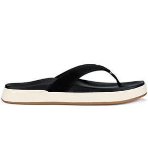Olukai Women\'s Nuâa Piâo\' Sandals 6005290-Black/Black  Size 10 M, black/black