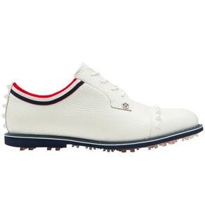 G/FORE Women\'s Grosgrain Stud Cap Toe Gallivanter Spikeless Golf Shoes 6006453-Snow  Size 8 M, snow