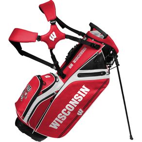Team Effort NCAA Caddie Carry Hybrid Stand Bag 6009221-University of Wisconsin at Madison Badgers