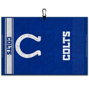 Team Effort Jacquard Golf Towel - NFL 6009449-Indianapolis Colts