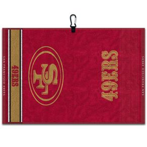 Team Effort Jacquard Golf Towel - NFL 6009457-San Francisco 49ers