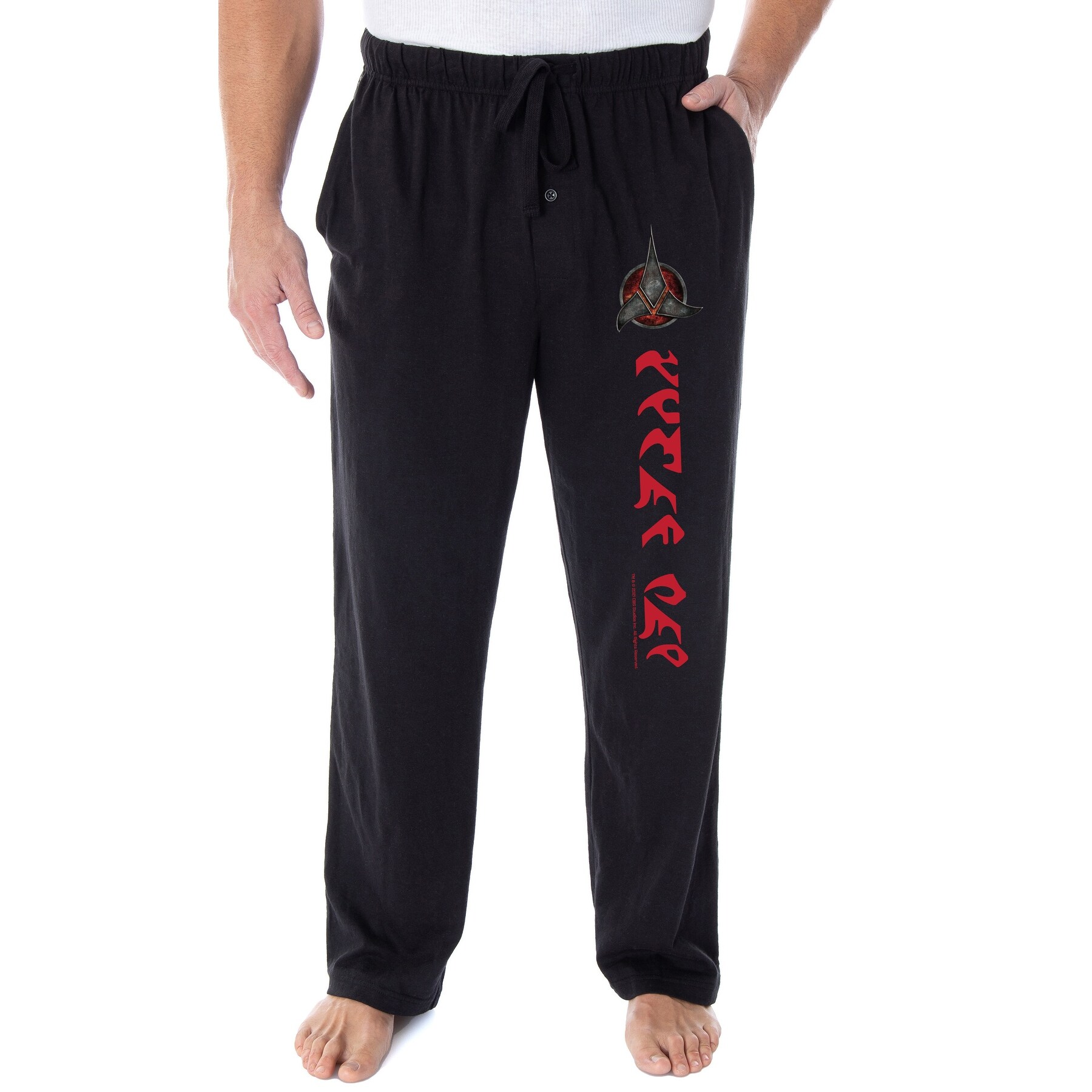 Star Trek The Next Generation Men's Klingon Tlhingan Mah We Are Klingons! Lounge Pajama Pants