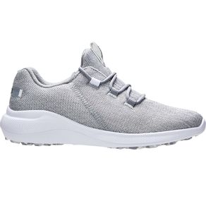 FootJoy Women\'s Flex Coastal Spikeless Golf Shoes 7000277-White/White/Silver  Size 8.5 M, white/white/silver