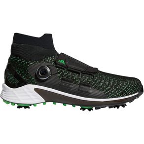 adidas Men\'s ZG21 Motion BOA Golf Shoes 7000697-Core Black/Scream Green/White  Size 11 M, core black/scream green/white