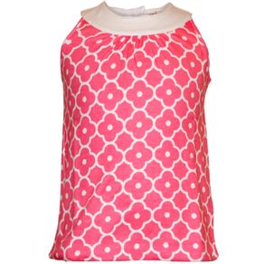 Garb Juniors\' Girls Harlow Pink Sleeveless Polo 7000978-Strawberry Pink  Size 4t, strawberry pink