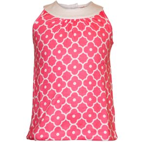 Garb Juniors\' Girls Harlow Pink Sleeveless Polo 7000979-Strawberry Pink  Size 5t, strawberry pink