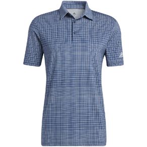 adidas Men\'s Ultimate365 Allover Print Primegreen Polo 7001896-Crew Navy/Halo Blue  Size xl, crew navy/halo blue