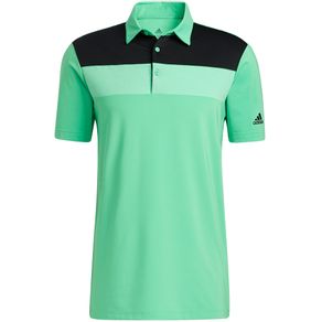 adidas Men\'s Novelty Colorblock Primegreen Polo 7002197-Semi Screaming Green  Size xl, semi screaming green