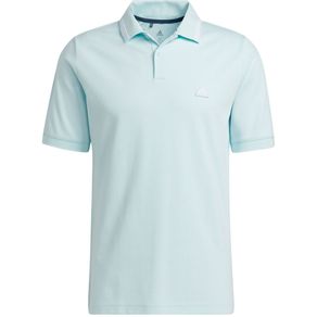 adidas Men\'s Go-To Primegreen Pique Polo 7002224-Halo Mint/White  Size sm, halo mint/white