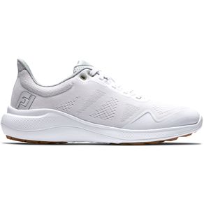 FootJoy Women\'s Flex Spikeless Golf Shoes  Size 7005805-White/Tan  Size 7 M, white/tan