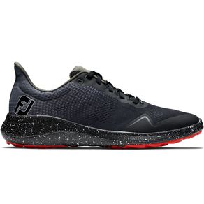 FootJoy Men\'s FJ Flex Galaxy Collection Spikeless Golf Shoes 7015943-Black/Charcoal/Red  Size 10.5M, black/charcoal/red