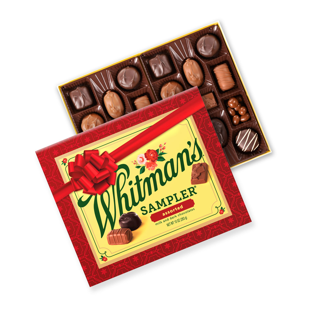 whitman's sampler® assorted chocolates, 10 oz. box | mixed assorted chocolates | by whitmans