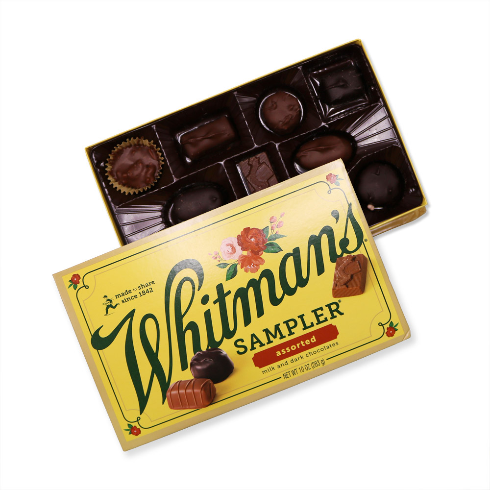 whitman's sampler® assorted chocolates, 10 oz. | mixed assorted chocolates | by whitmans