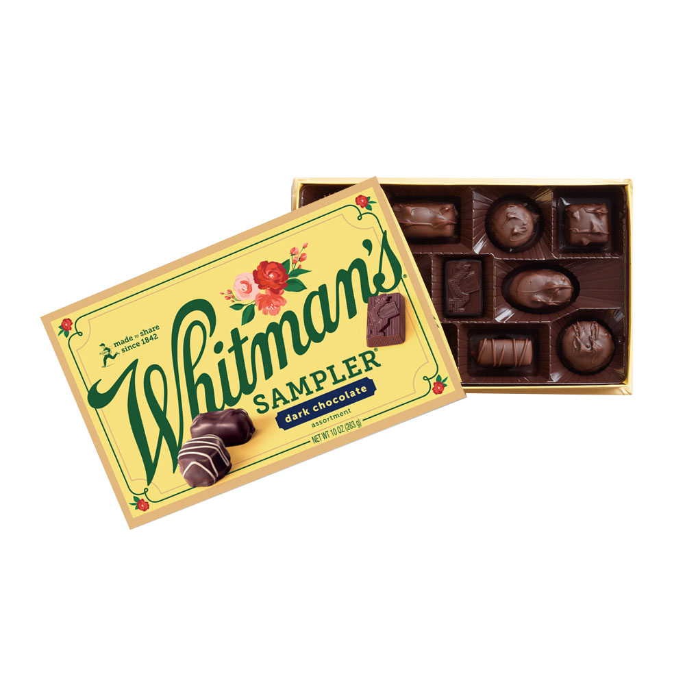 whitman's sampler assorted dark chocolates, 10 oz. | by whitmans