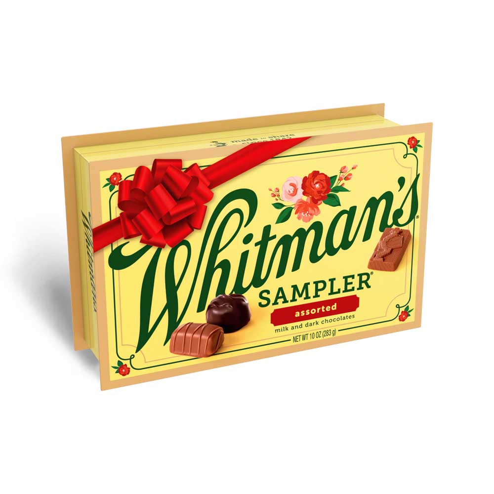 whitman's assorted chocolates holiday sampler, 10 oz. | mixed assorted chocolates | by whitmans