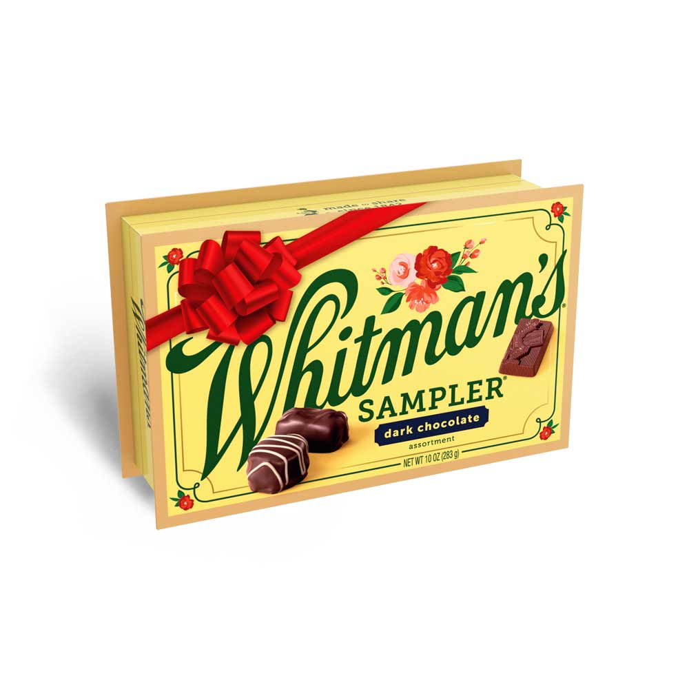 whitman's assorted dark chocolates holiday sampler, 10 oz. | by whitmans