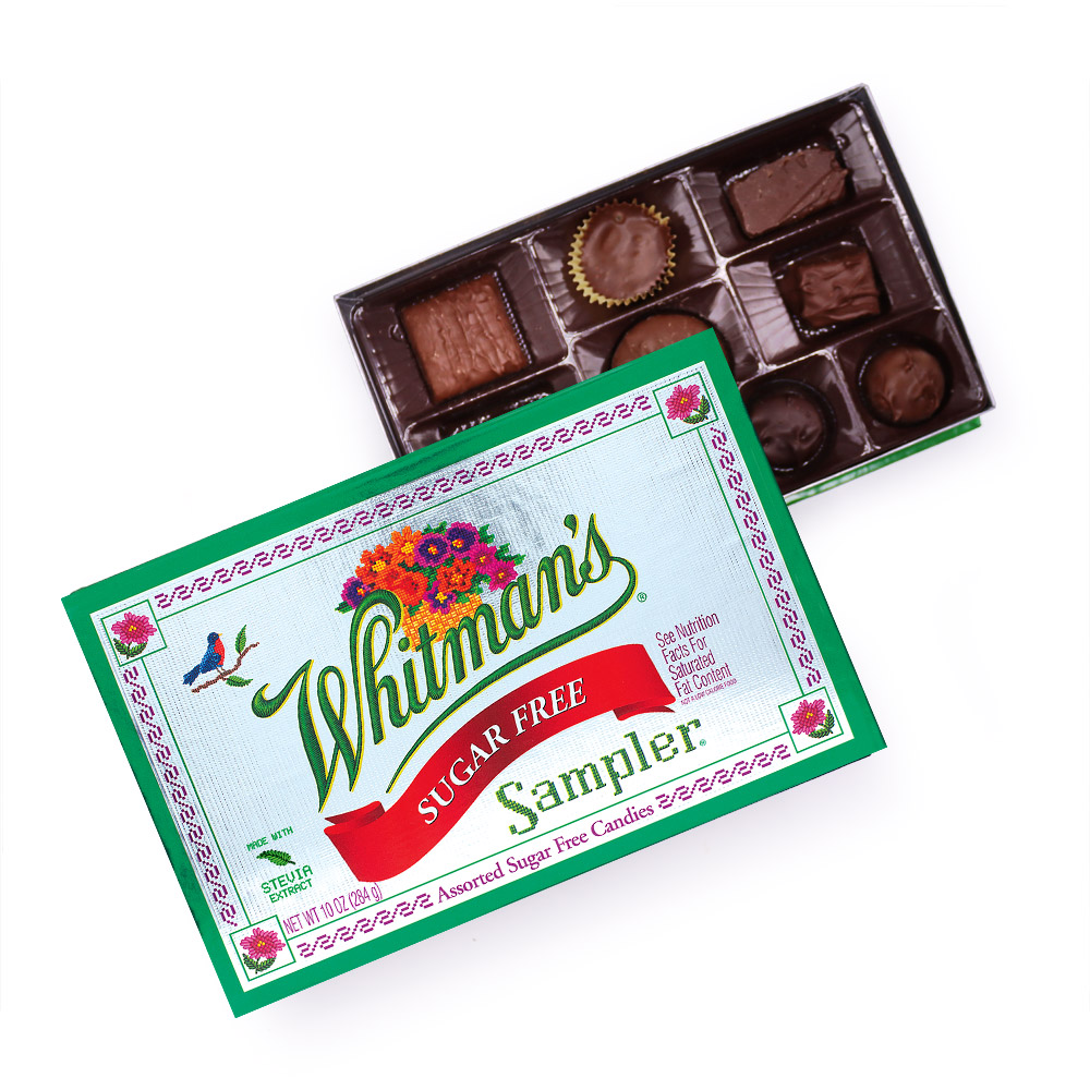 whitman's sampler® sugar free, 10 oz. box | nut chocolate box | by whitmans