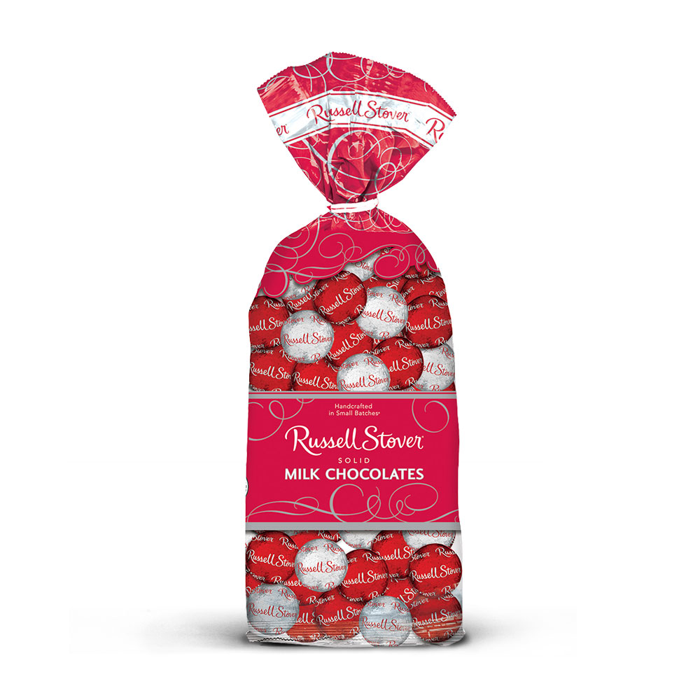 solid milk chocolate balls, 9 oz. bag | chocolates | by russell stover