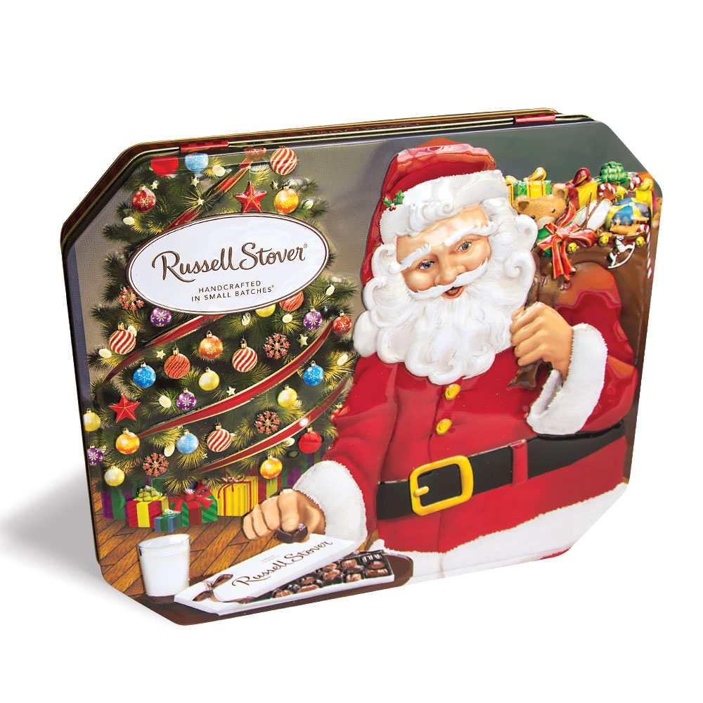 gifts from santaassorted chocolate, 10 oz. tin | chocolates | by russell stover