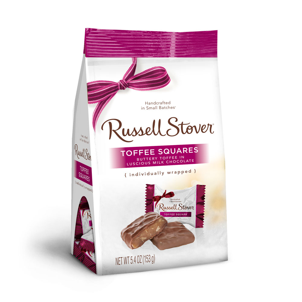 milk chocolate toffee, 6 oz. bag | chocolates | individually wrapped | by russell stover