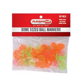Global Tour Golf  Size dime-Sized Neon Ball Markers 913188-Multi  Size dime, multi