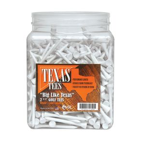 GT Golf Supplies Texas Jar Of Tees  Size 2 3/4\