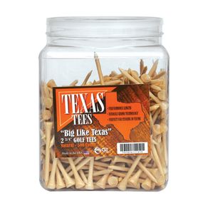 GT Golf Supplies Texas Jar Of Tees  Size 2 3/4\