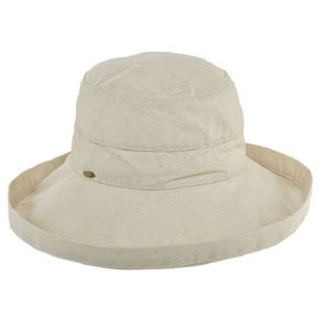 Dorfman-Pacific Cotton Upturn Sun Big Brim Women\'s Hat 917523-Desert  Size one size fits most, desert