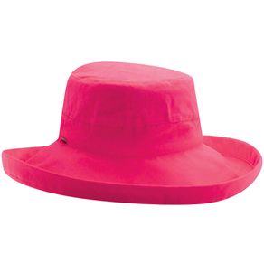 Dorfman-Pacific Cotton Upturn Sun Big Brim Women\'s Hat 917524-Fuschia  Size one size fits most, fuschia