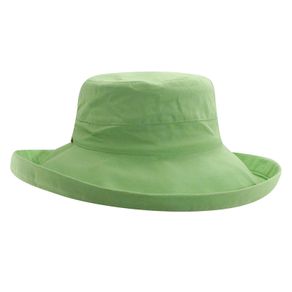 Dorfman-Pacific Cotton Upturn Sun Big Brim Women\'s Hat 917525-Lime  Size one size fits most, lime