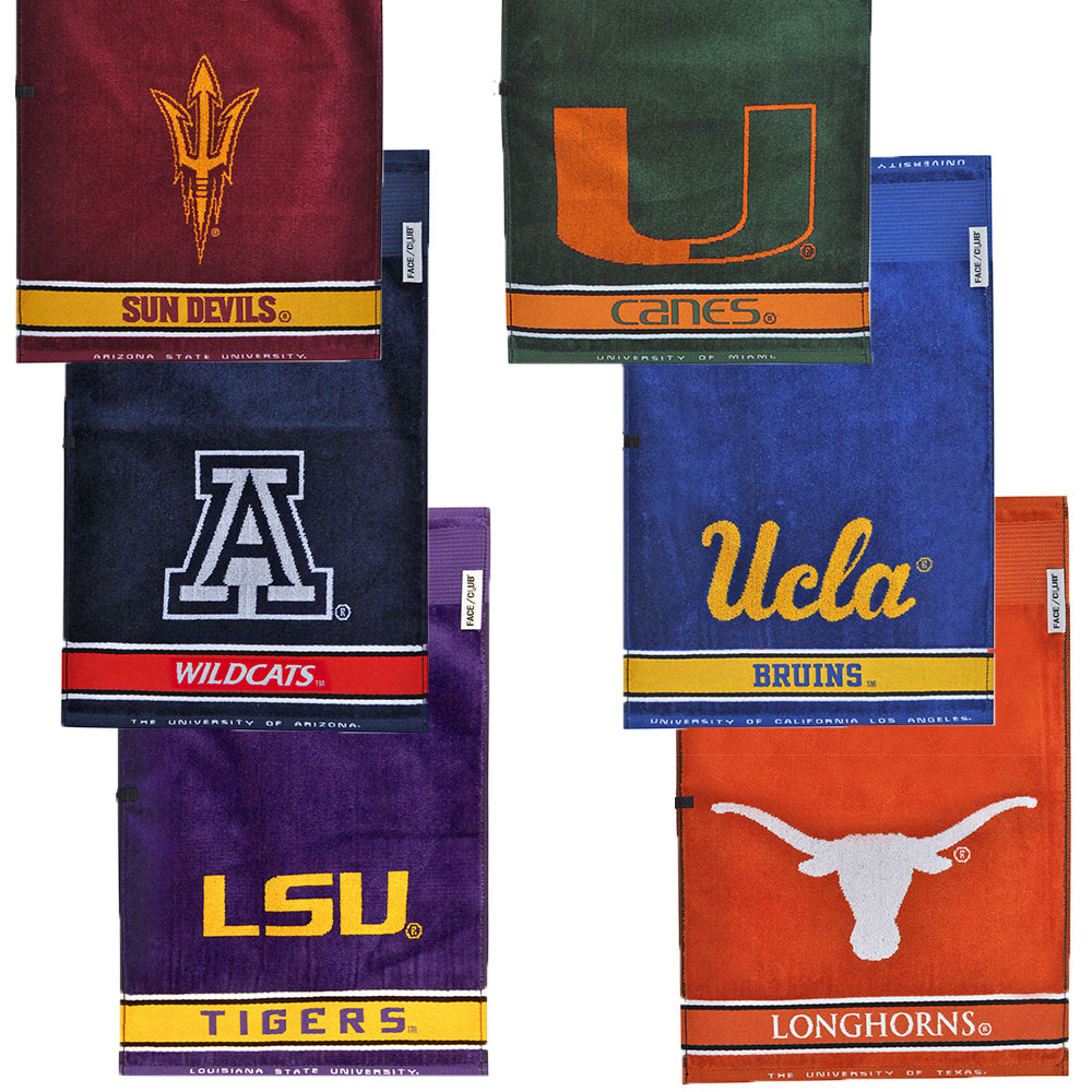 NCAA Face/Club Jacquard Golf Towel