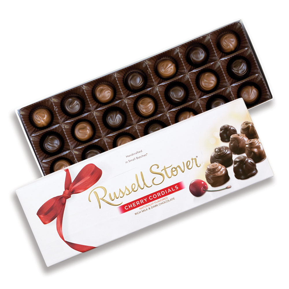 assorted cherry cordials, 9.25 oz. box | chocolates | by russell stover