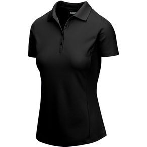 Greg Norman Women\'s Protek Micro Pique Polo 968175-Black  Size md, black