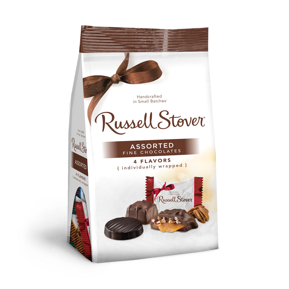 assorted mini chocolates, 6 oz. bag | mixed assorted chocolates | individually wrapped | by russell stover