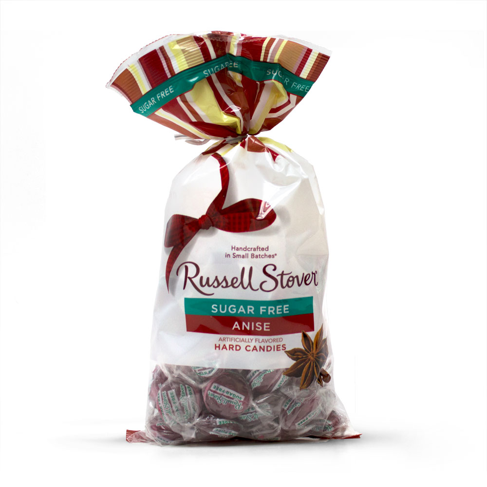 sugar free anise hard candies, 12 oz. bag | chocolates | by russell stover