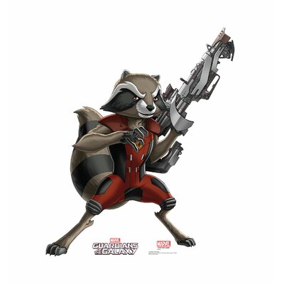 Guardians of the Galaxy Rocket Raccoon from the Animated Life Size Cardboard Cutout Advanced Graphics