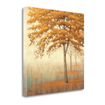 'Autumn Trees I' Graphic Art Print on Canvas Alcott Hill Size: 20